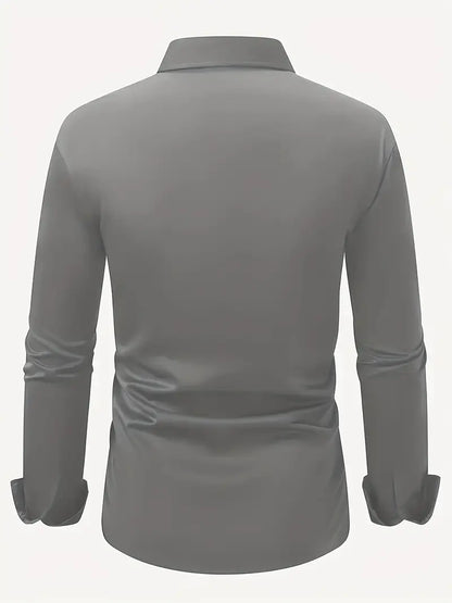 Bügelfreies Hemd | Knitterfrei | Slim Fit | Button-Up Hemd | Herrenhemden-HauteBerlin