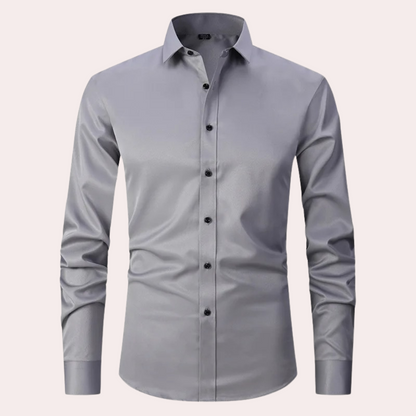 Bügelfreies Herrenhemd | Stretch | Slim Fit | Anzughemd | Button-Up Hemd-HauteBerlin