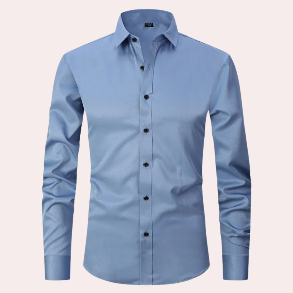 Bügelfreies Herrenhemd | Stretch | Slim Fit | Anzughemd | Button-Up Hemd-HauteBerlin