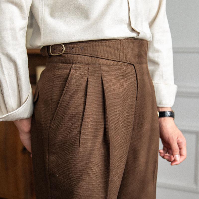 Bundfaltenhose | Verstellbare Taille | Modisch | Schlabberhose | Herrenhose-HauteBerlin