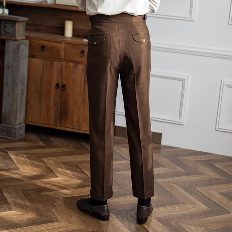 Bundfaltenhose | Verstellbare Taille | Modisch | Schlabberhose | Herrenhose-HauteBerlin