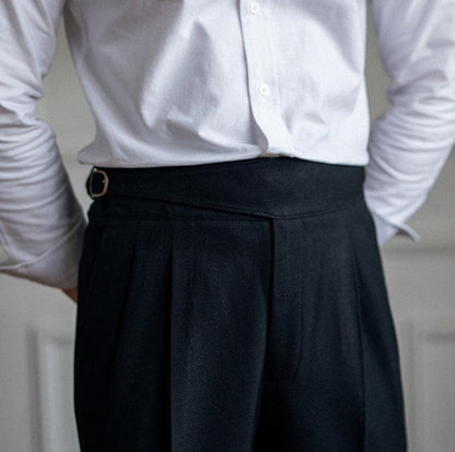 Bundfaltenhose | Verstellbare Taille | Modisch | Schlabberhose | Herrenhose-HauteBerlin