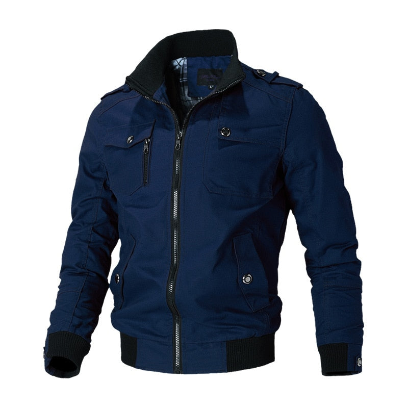 Cargo Jacke | Zip-Up | Taschen | Herren Winterjacke | Outdoor Jacke-HauteBerlin