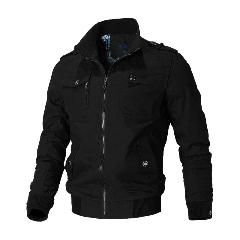 Cargo Jacke | Zip-Up | Taschen | Herren Winterjacke | Outdoor Jacke-HauteBerlin