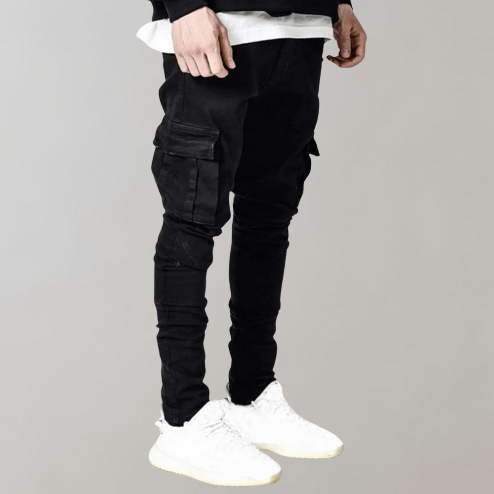 Cargo Jeans - Slim fit - Stretch - Skinny Jeans - Herrenjeans-HauteBerlin
