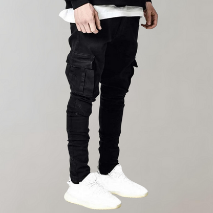 Cargo Jeans - Slim fit - Stretch - Skinny Jeans - Herrenjeans-HauteBerlin