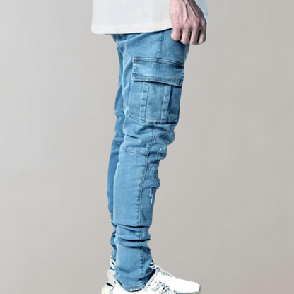 Cargo Jeans - Slim fit - Stretch - Skinny Jeans - Herrenjeans-HauteBerlin