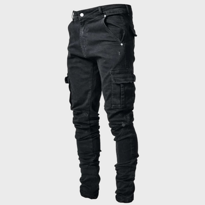 Cargo Jeans - Slim fit - Stretch - Skinny Jeans - Herrenjeans-HauteBerlin