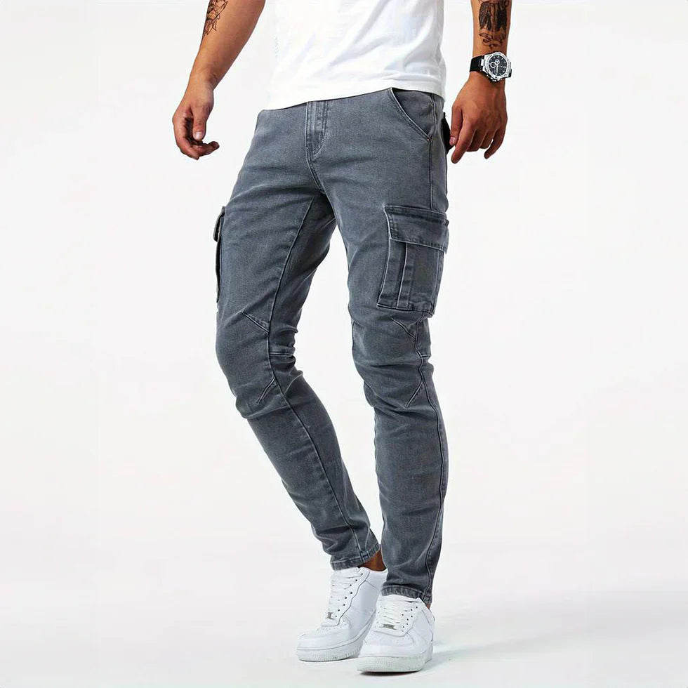 Cargo-Jeans – Stretch – Skinny – Cargohosen – Herrenhosen-HauteBerlin