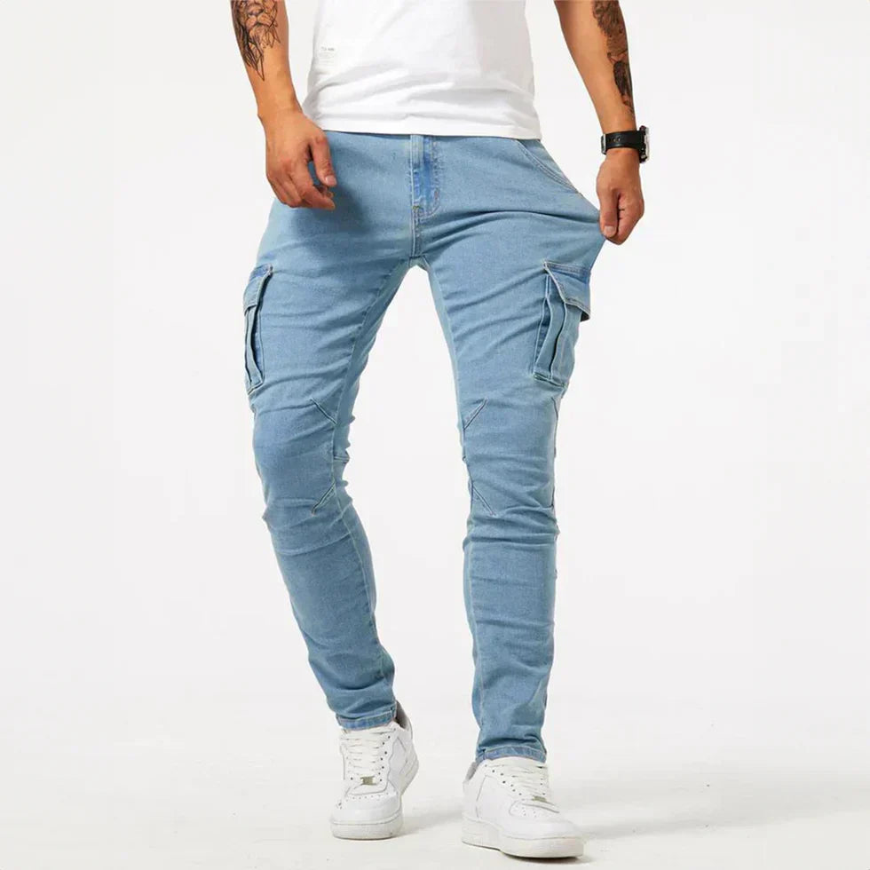 Cargo-Jeans – Stretch – Skinny – Cargohosen – Herrenhosen-HauteBerlin