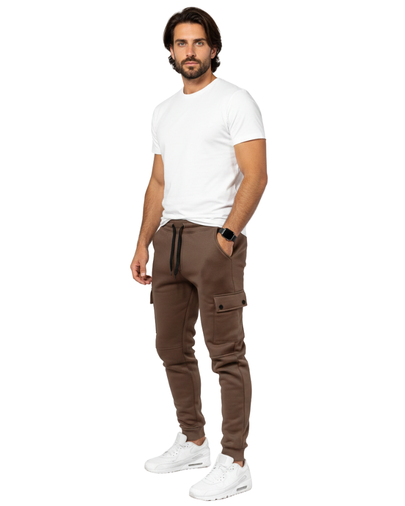 Cargo Jogger - Herren Jogginghose mit Kordelzug und schmaler Passform-HauteBerlin