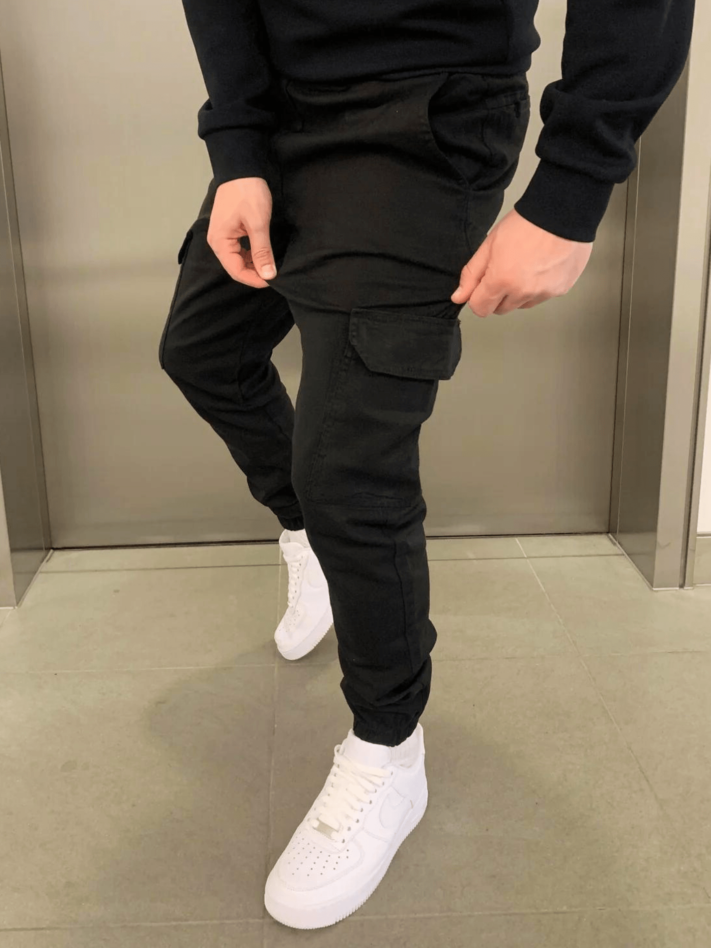 Cargo Jogger - Slim Fit - Kordelzug - Cargohosen - Herrenhosen-HauteBerlin