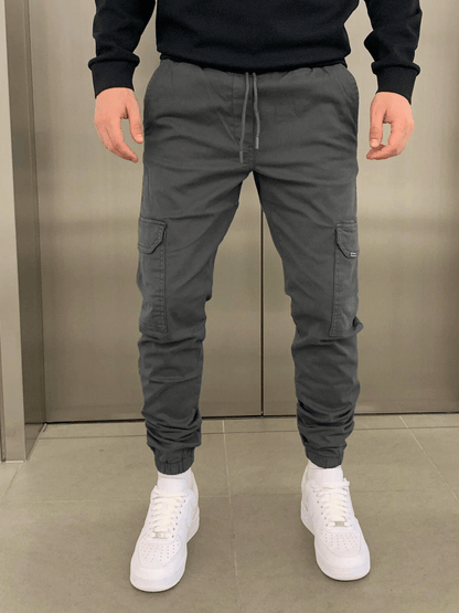 Cargo Jogger - Slim Fit - Kordelzug - Cargohosen - Herrenhosen-HauteBerlin