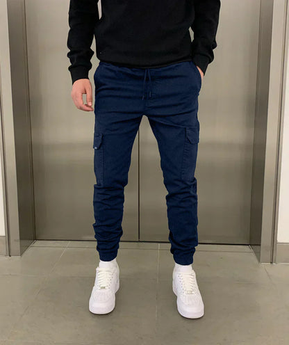 Cargo Jogger - Slim Fit - Kordelzug - Cargohosen - Herrenhosen-HauteBerlin