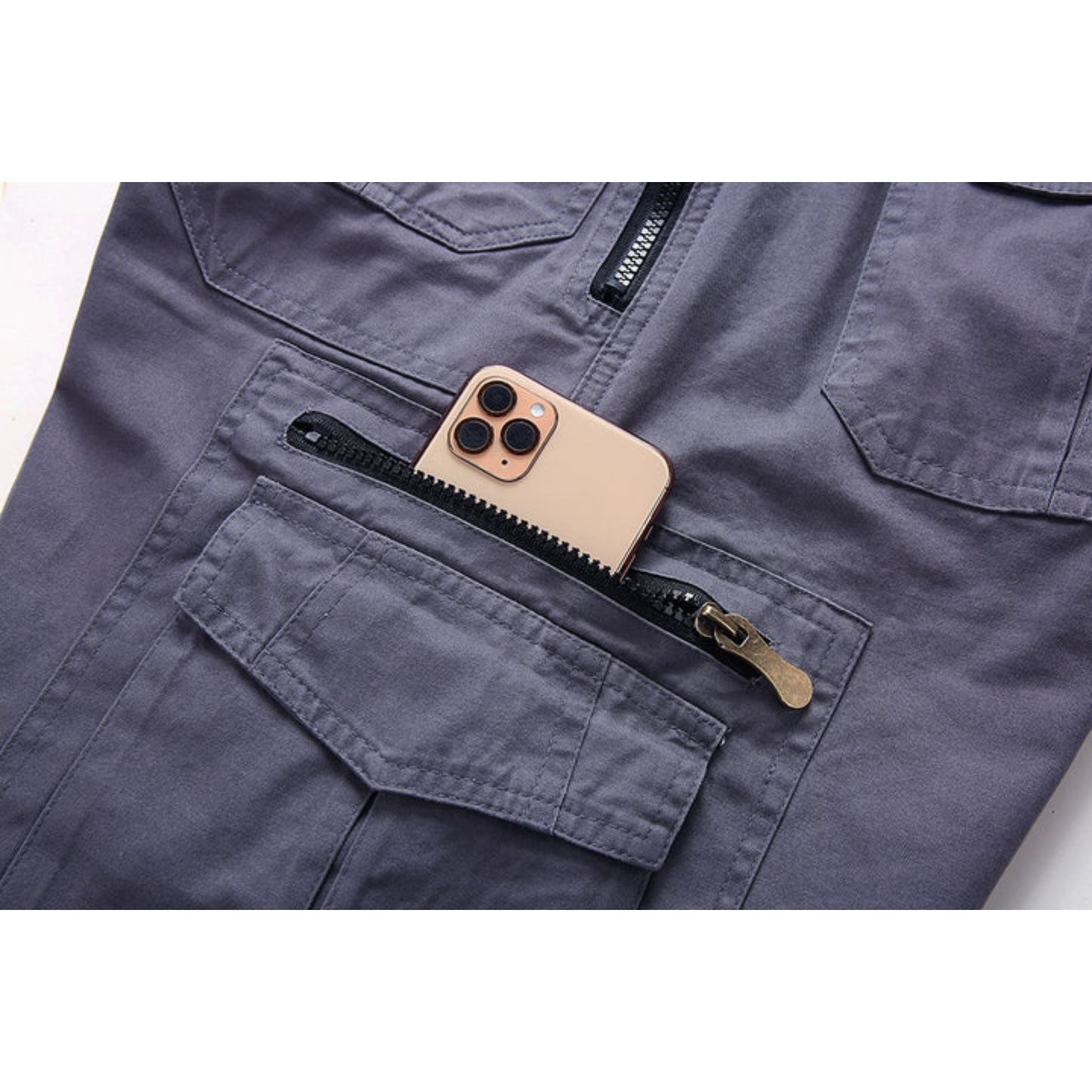 Cargo-Shorts | Freizeit | Taschen | Lange Shorts | Caprihosen für Männer-HauteBerlin