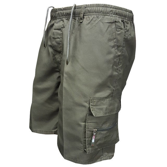 Cargo-Shorts – Lange Freizeit-Shorts für Herren mit mehreren Taschen und Camouflage-Muster-HauteBerlin