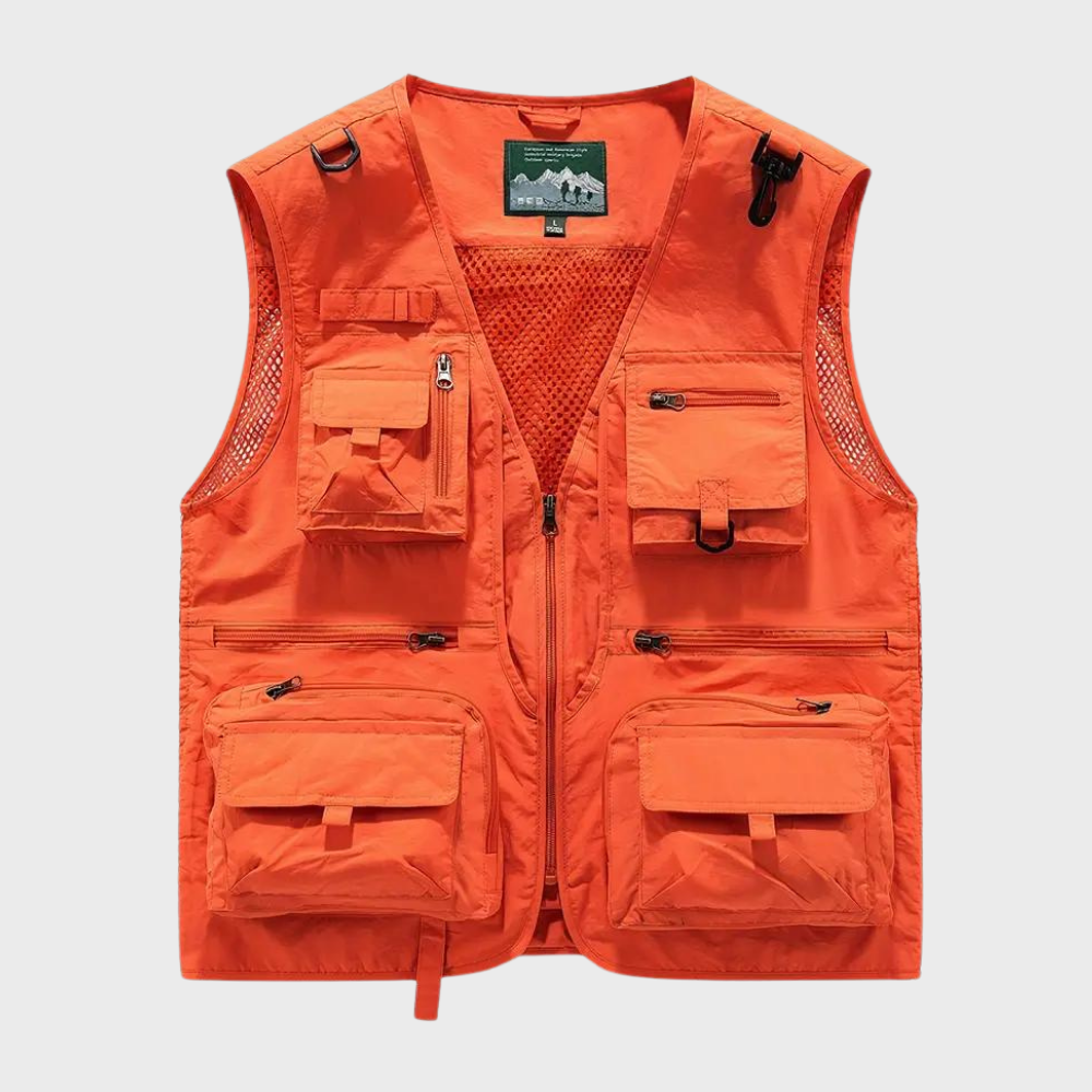 Cargo-Weste | Reißverschluss | Taschen | Cargo-Weste | Herrenweste-HauteBerlin
