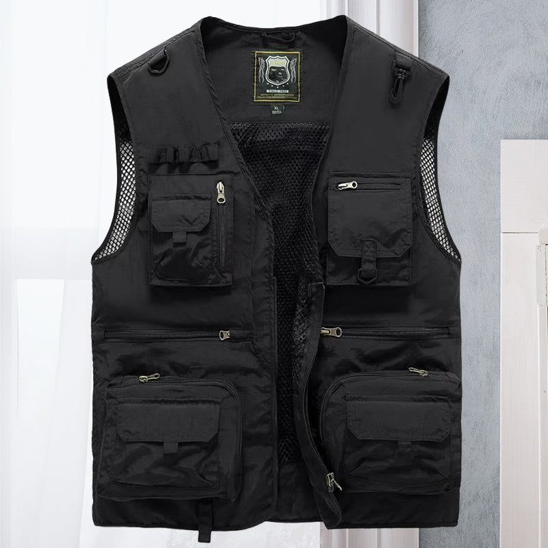 Cargo-Weste - Taktisch - Zip-Up - Arbeitsweste - Herrenweste-HauteBerlin
