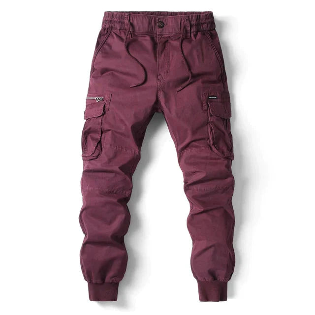 Cargohosen | Kordelzug | Elastische Taille | Herrenhosen | Jogginghosen-HauteBerlin