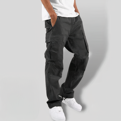 Cargohosen - Taschen - lockere Passform - gerades Bein - Herren-Cargohosen-HauteBerlin