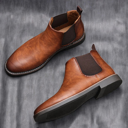 Chelsea Boots - Flache Herrenstiefel zum Hineinschlüpfen-HauteBerlin