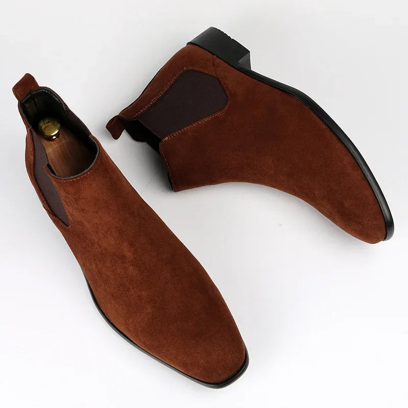 Chelsea Boots - Herren Schlupfstiefel aus Wildleder-HauteBerlin
