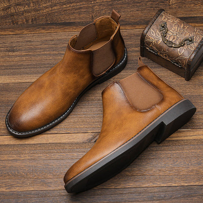 Chelsea-Stiefel | Slipper | Knöchelhoch | Lederstiefel | Herrenstiefel-HauteBerlin
