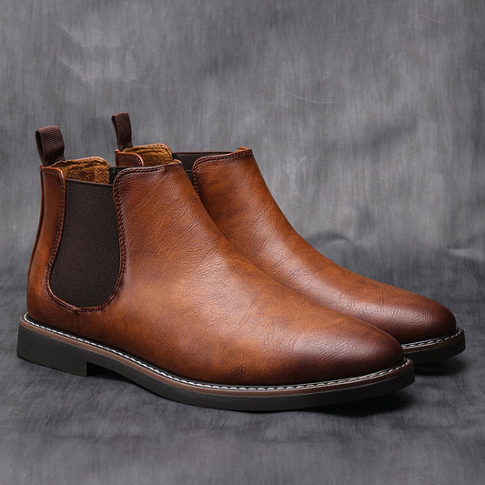Chelsea-Stiefel | Slipper | Knöchelhoch | Lederstiefel | Herrenstiefel-HauteBerlin