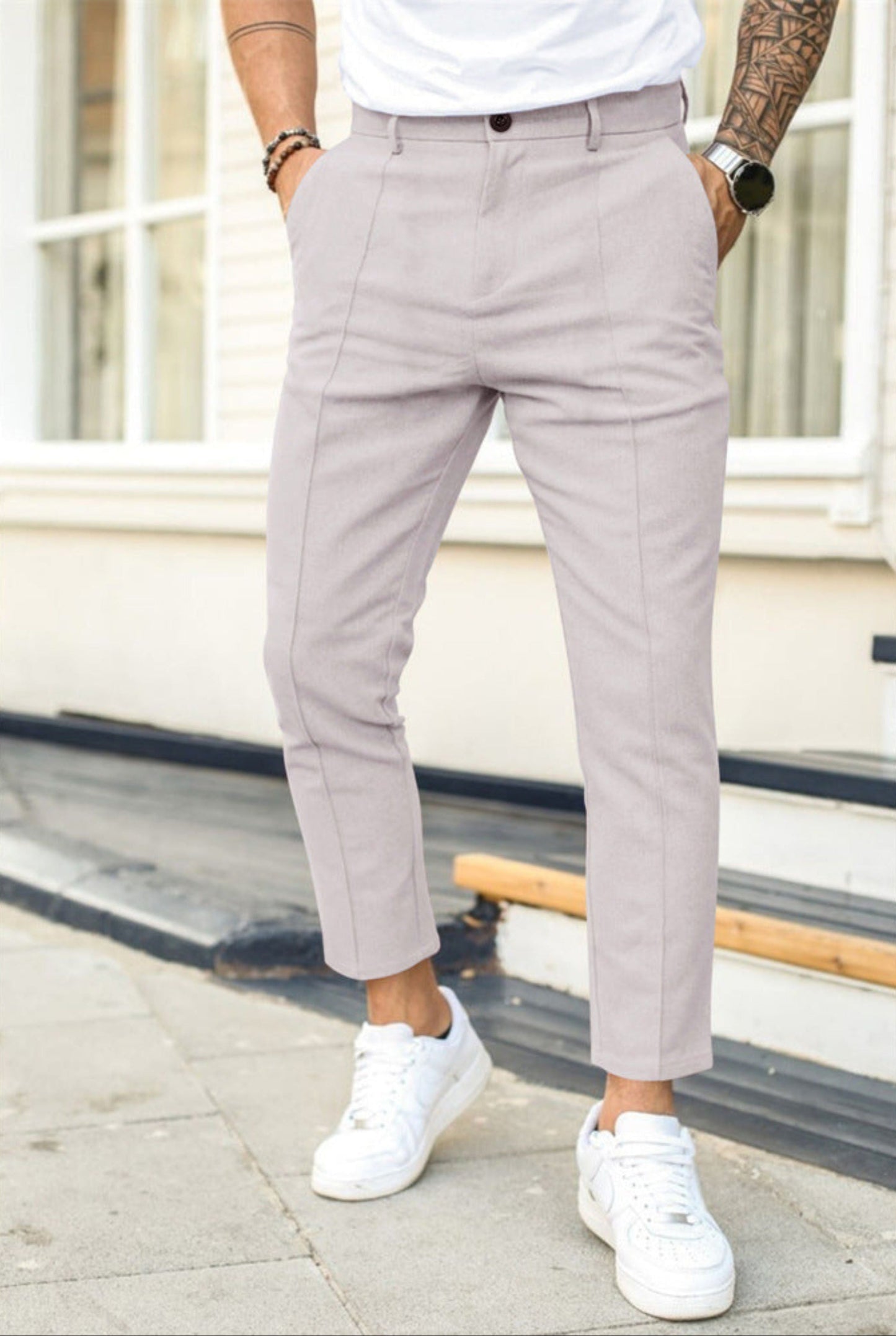 Chino-Hosen | Stretch | Schmale Passform | Skinny Chinos | Herrenhosen-HauteBerlin