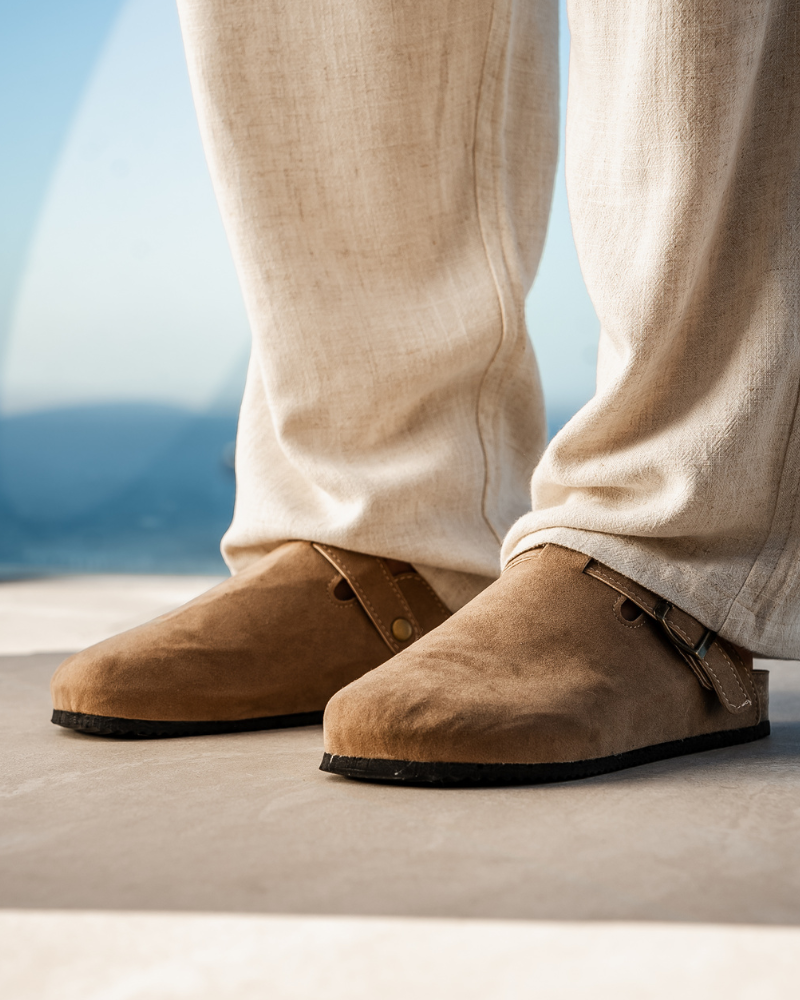 Clogs - Bequeme Herren Clogs aus Wildleder-HauteBerlin