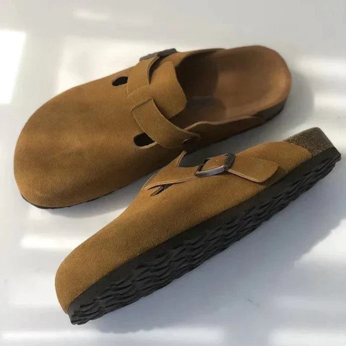 Clogs – Slipper – Wildleder – Pantoletten – Herrenschuhe-HauteBerlin