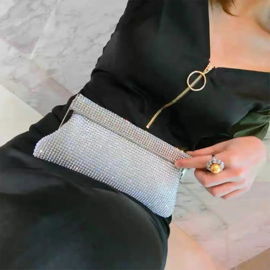 Clutch Bag - Kleine funkelnde Glitzer-Abendtasche-HauteBerlin
