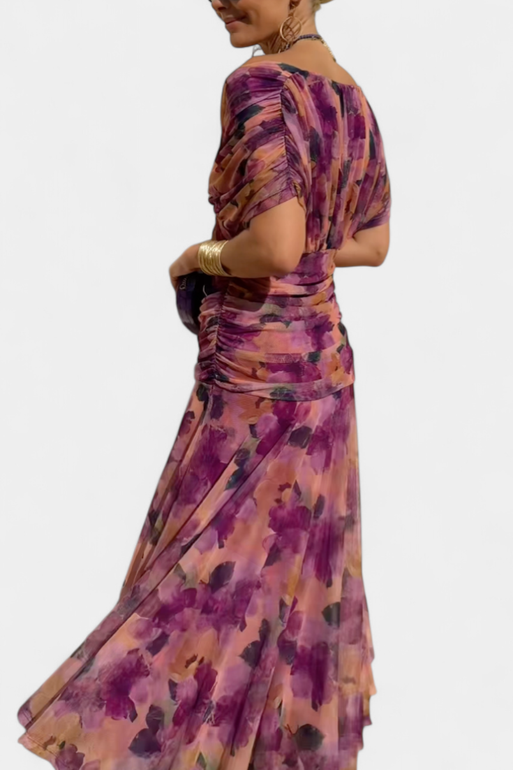 Cocktailkleid – Elegant – Fließend – Schulterfreies Kleid – Maxikleid-HauteBerlin