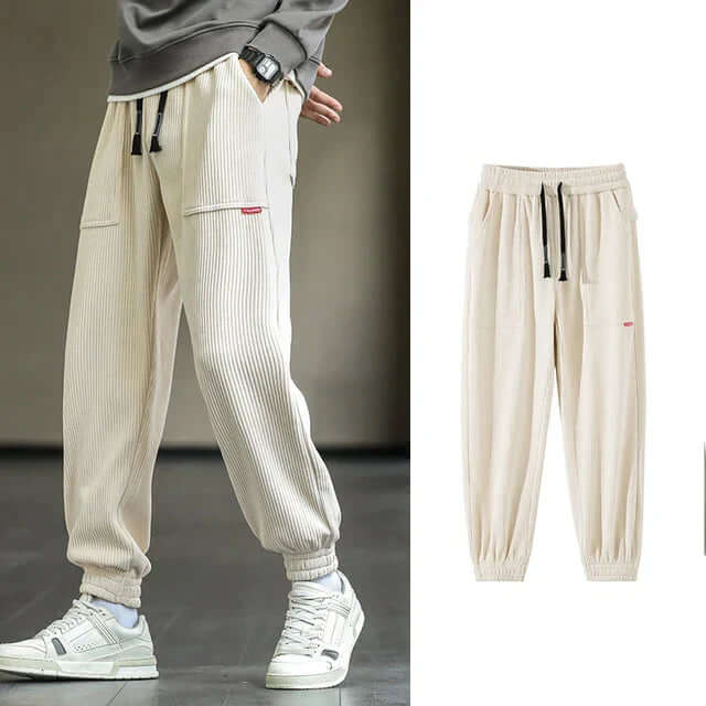 Cord-Jogginghose | Locker sitzend | Kordelzug | Jogginghose | Herrenhose-HauteBerlin