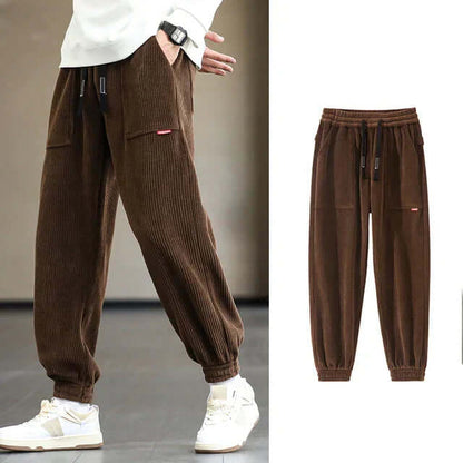 Cord-Jogginghose | Locker sitzend | Kordelzug | Jogginghose | Herrenhose-HauteBerlin