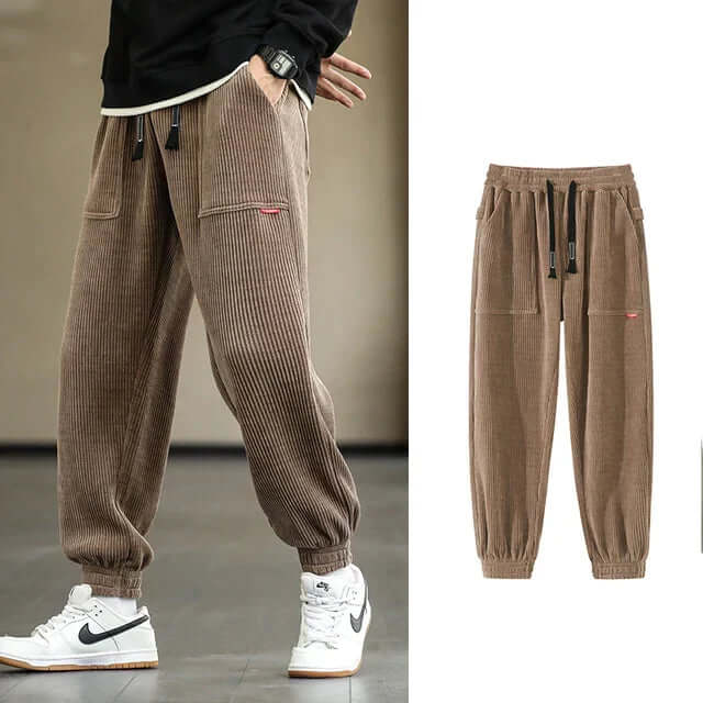 Cord-Jogginghose | Locker sitzend | Kordelzug | Jogginghose | Herrenhose-HauteBerlin