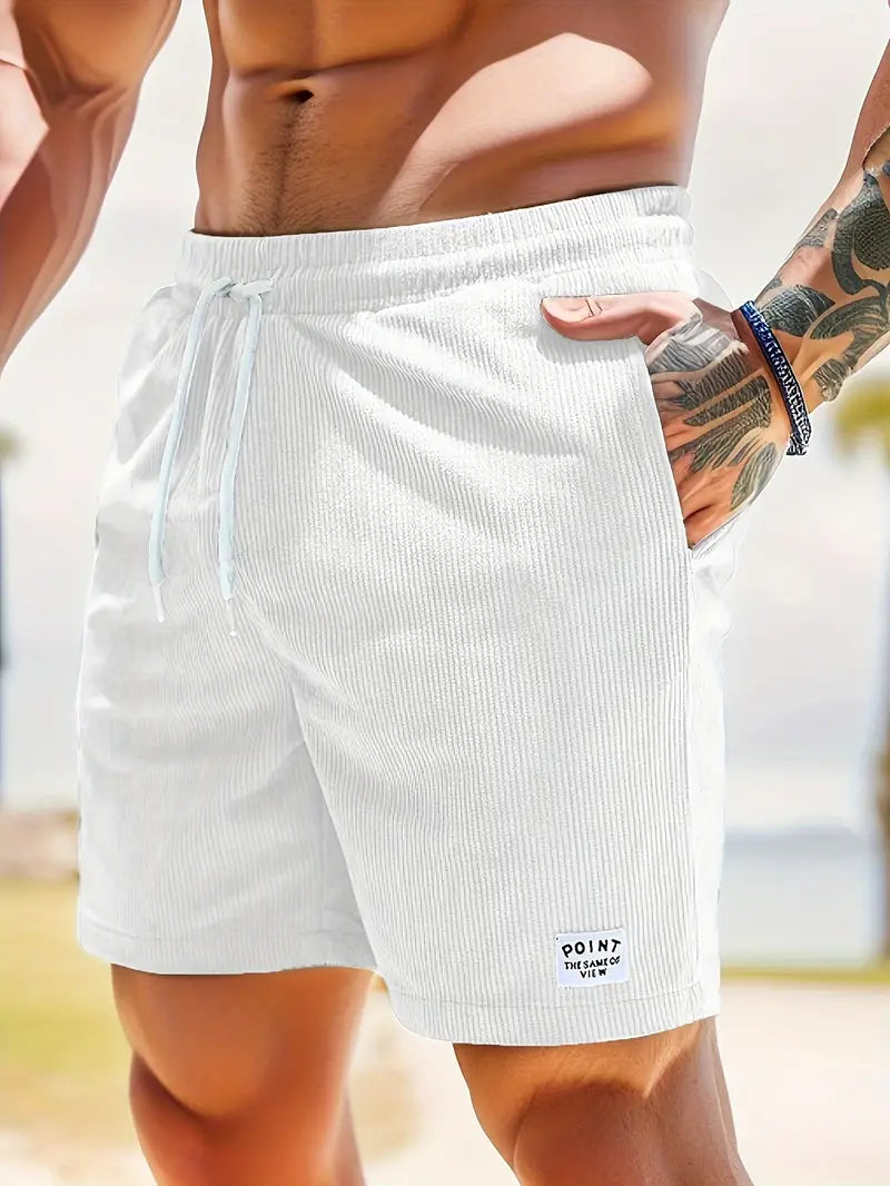 Cord Shorts - Cord Shorts für Männer mit elastischer Taille für den Sommer-HauteBerlin
