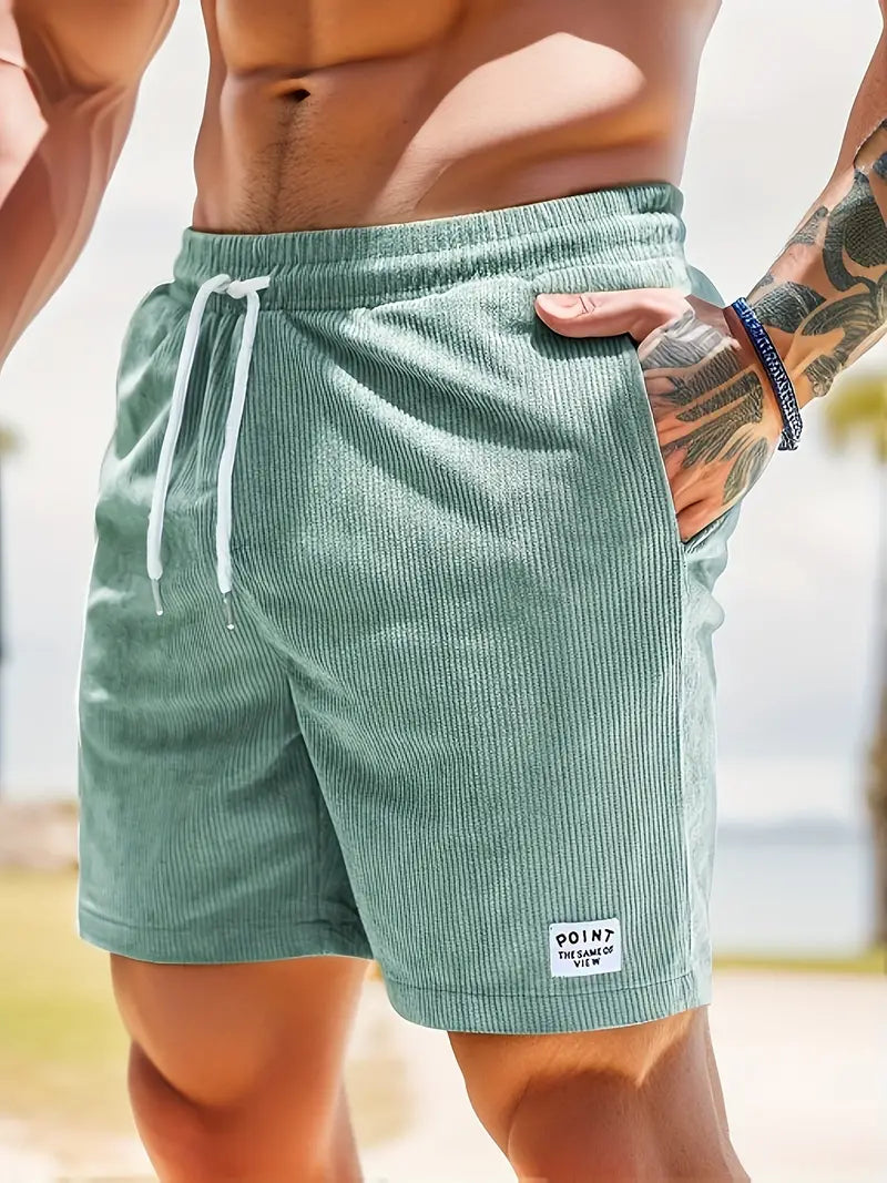 Cord Shorts - Cord Shorts für Männer mit elastischer Taille für den Sommer-HauteBerlin