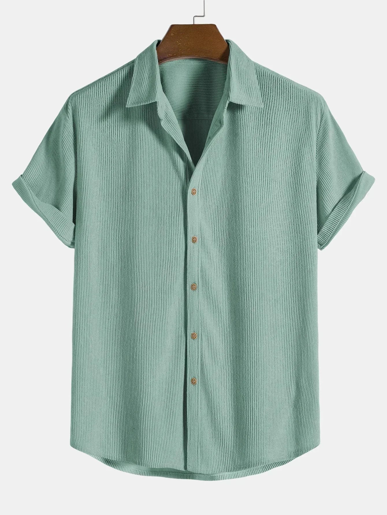 Cordhemd - Button-Up - Kurzarm - Sommerhemd - Herrenhemd-HauteBerlin
