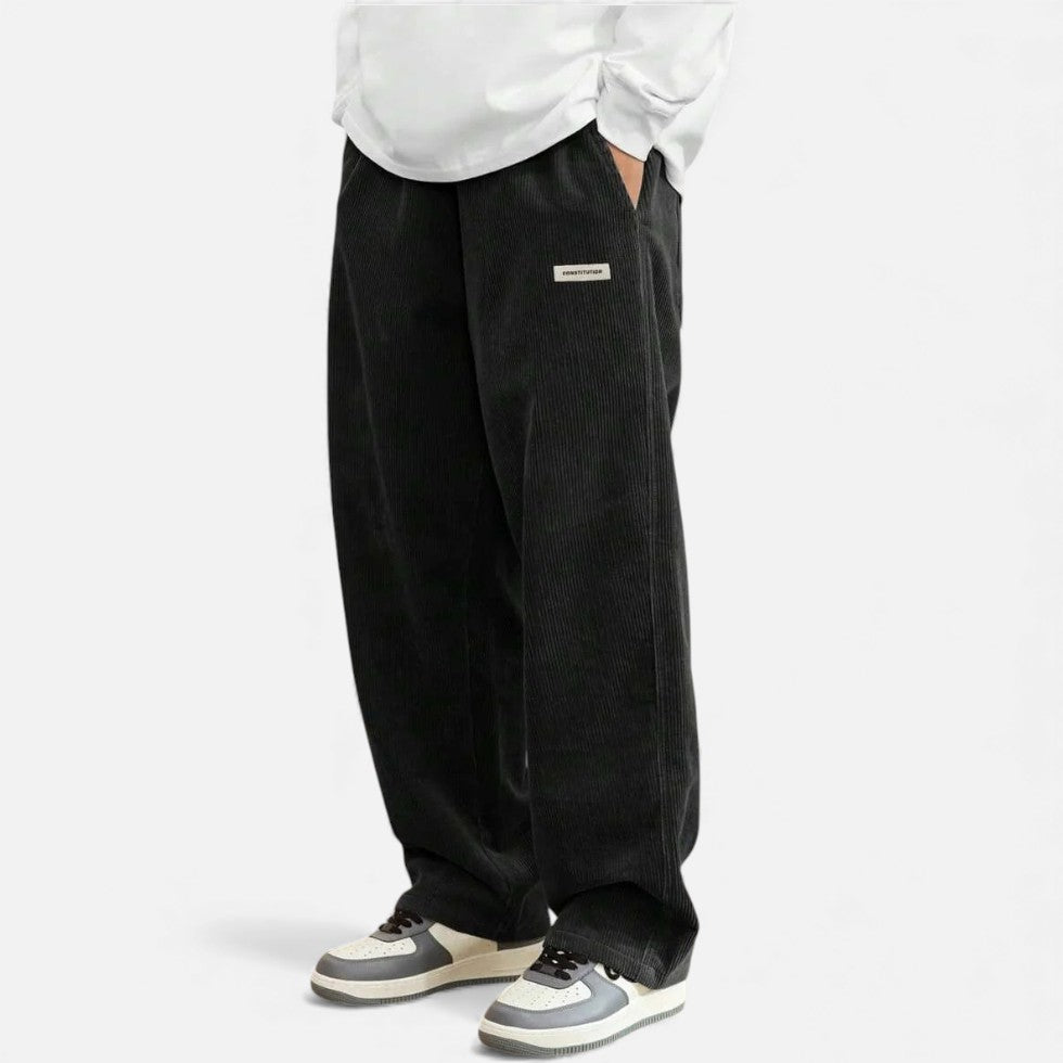Cordhosen – Lässig – Lockere Passform – Baggy-Hosen – Herren-Cordhosen-HauteBerlin