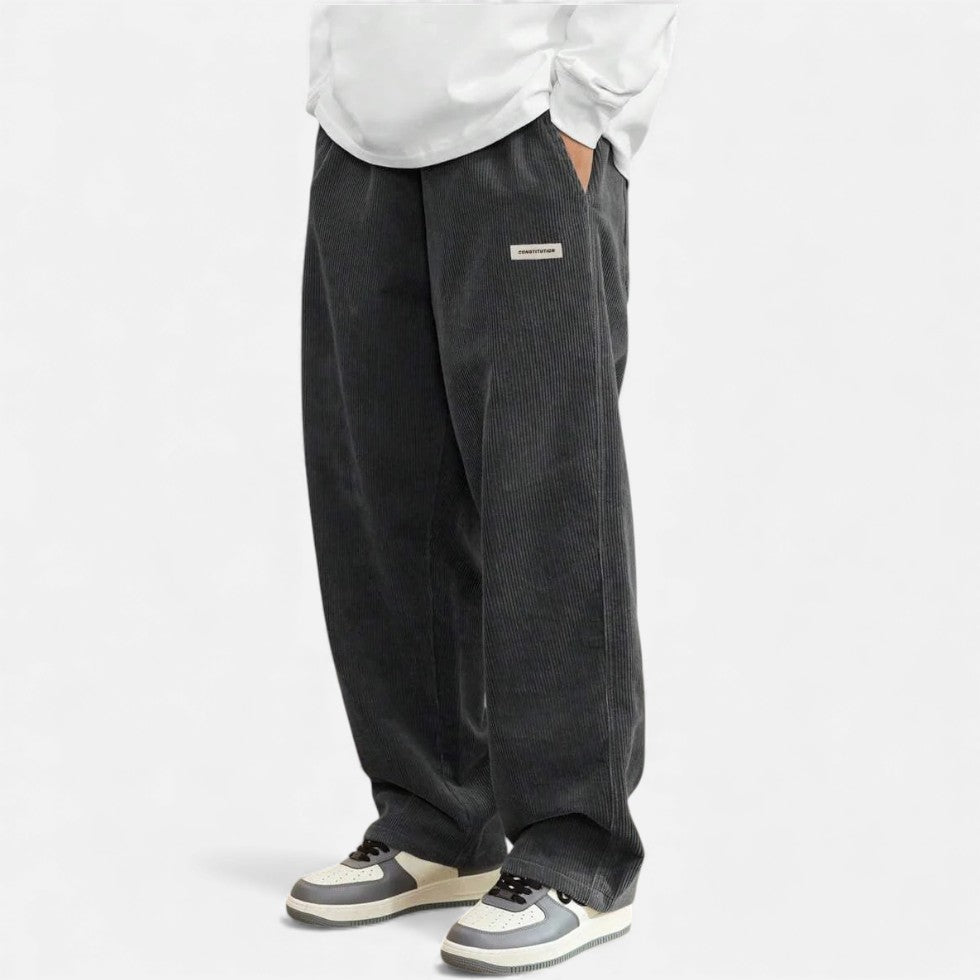 Cordhosen – Lässig – Lockere Passform – Baggy-Hosen – Herren-Cordhosen-HauteBerlin