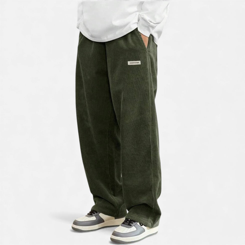 Cordhosen – Lässig – Lockere Passform – Baggy-Hosen – Herren-Cordhosen-HauteBerlin