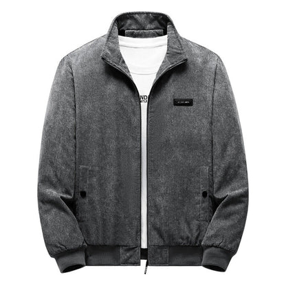 Cordjacke | mit Fleece gefüttert | mit Reißverschluss | Jacke mit Sherpa | Bomberjacke für Herren-HauteBerlin