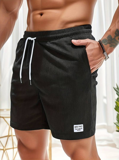 Cordshorts – Kordelzug – elastischer Bund – Sommer-Shorts – Herrenshorts-HauteBerlin