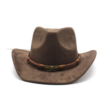 Cowboyhut Herren | Wildleder Optik | Breite Krempe | Western-HauteBerlin