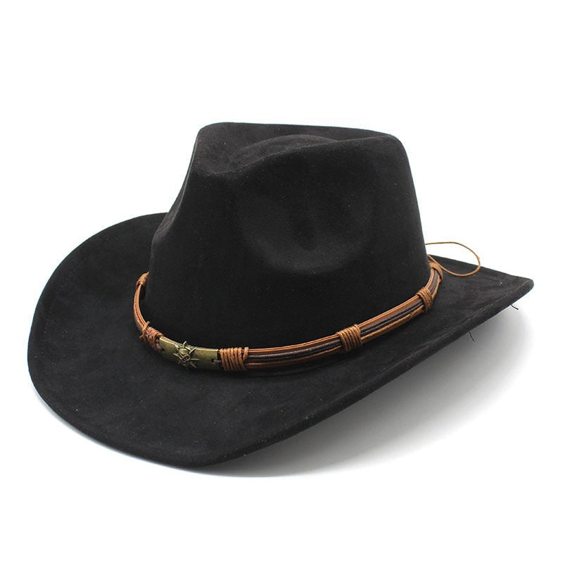 Cowboyhut Herren | Wildleder Optik | Breite Krempe | Western-HauteBerlin