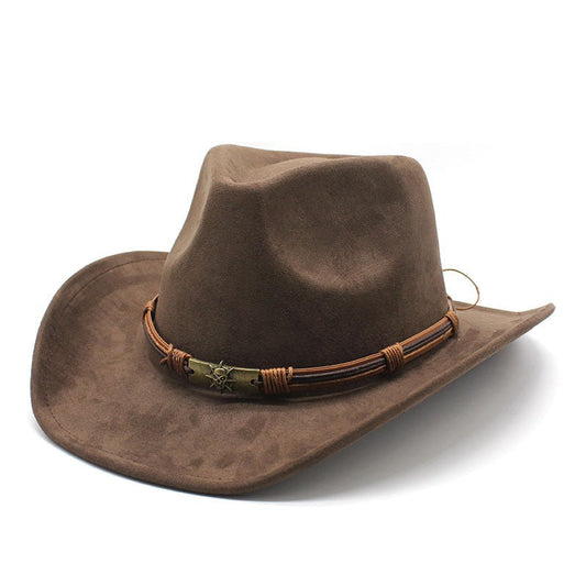 Cowboyhut Herren | Wildleder Optik | Breite Krempe | Western-HauteBerlin