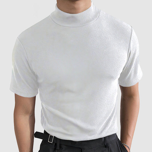 Daan | Stretch Herren T-Shirt Baumwolle | Stehkragen-HauteBerlin