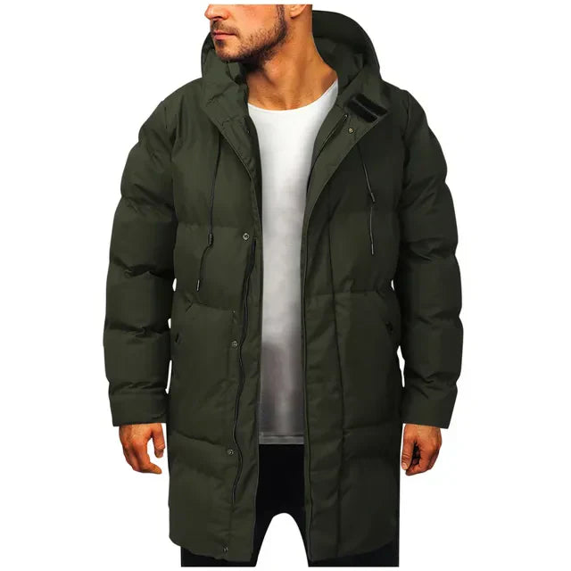 Daunenjacke | Warm | Mit Kapuze | Lange Daunenjacke | Wintermantel für Herren-HauteBerlin