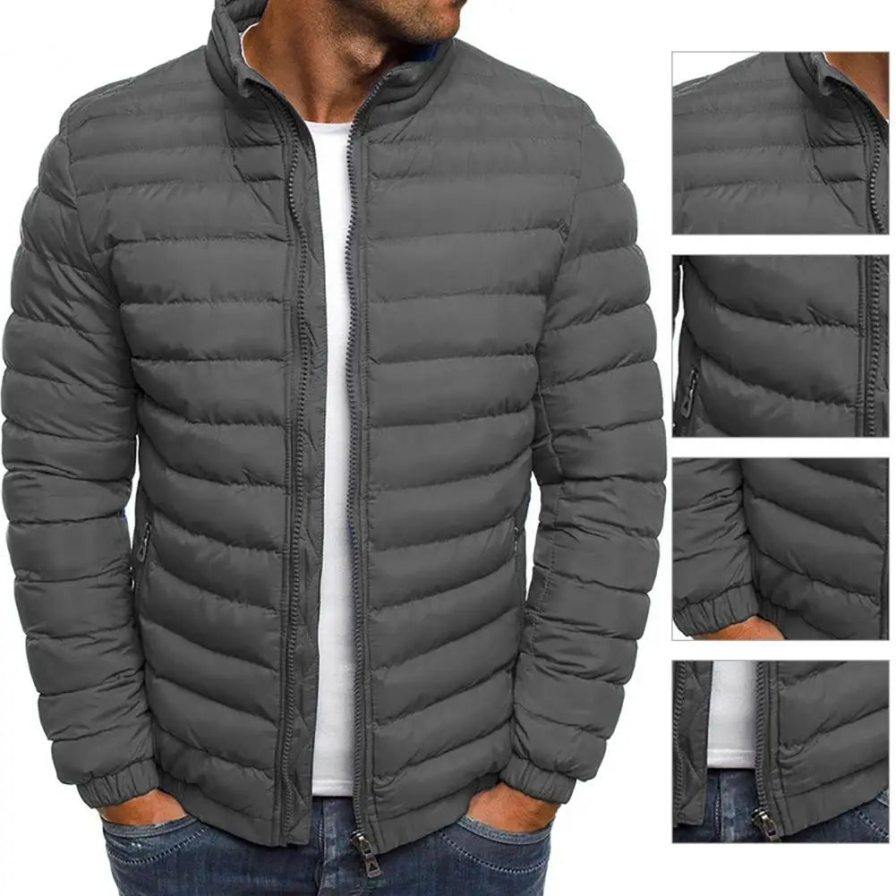 Daunenjacke – leicht – mit Reißverschluss – Herbstjacke – Herrenjacken-HauteBerlin